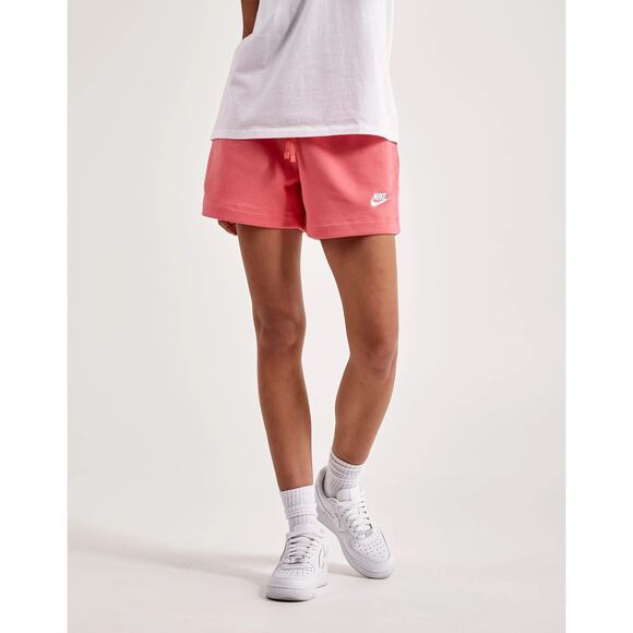 NEW Nike Club Fleece Mid-Rise Shorts Pink Women’s 2XL DQ5802-894 - Picture 1 of 7